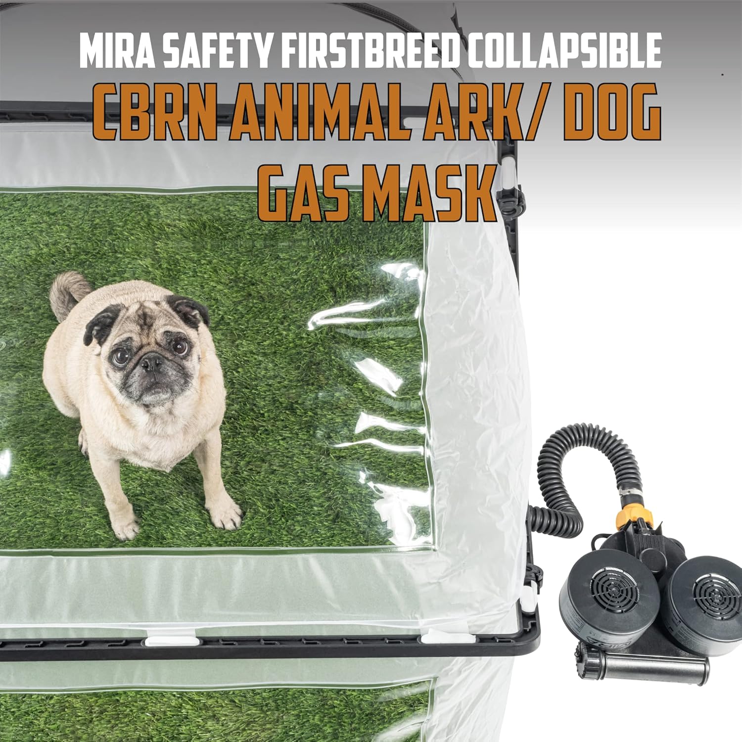 MIRA Safety First Breed Collapsible CBRN Animal Ark/ Dog Gas Mask
